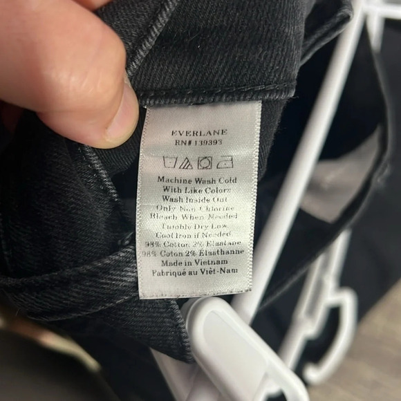 Women’s Everlane Black Ankle Jeans Size 26 - Picture 3 of 5